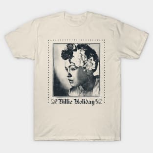 Billie Holiday /\ Original Retro Fan Art Design T-Shirt